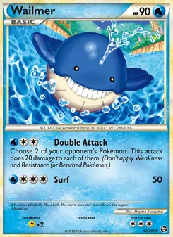 Wailmer card from Triumphant, number 52/102