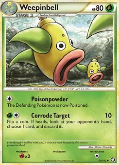 Weepinbell card from Triumphant, number 53/102