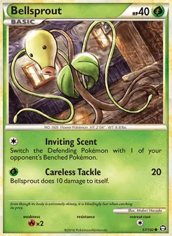 Bellsprout card from Triumphant, number 57/102
