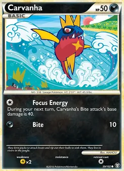 Carvanha card from Triumphant, number 59/102
