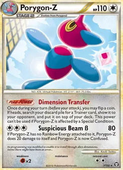 Porygon-Z card from Triumphant, number 7/102