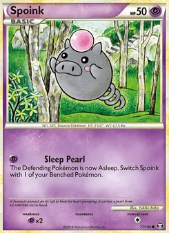 Spoink card from Triumphant, number 77/102