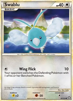 Swablu card from Triumphant, number 78/102