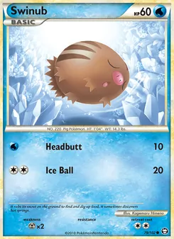 Swinub card from Triumphant, number 79/102