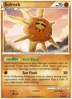 Solrock card from Triumphant, number 9/102