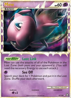 Mew card from Triumphant, number 97/102