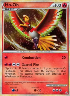 Ho-Oh card from HGSS Black Star Promos, number HGSS01/25
