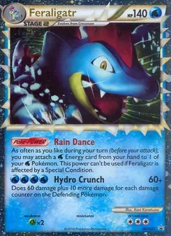 Feraligatr card from HGSS Black Star Promos, number HGSS07/25