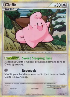Cleffa card from HGSS Black Star Promos, number HGSS12/25