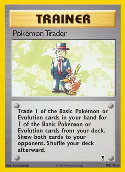 Pokémon Trader card from Legendary Collection, number 103/110