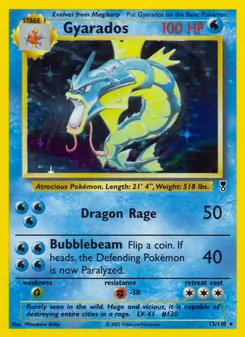 Gyarados card from Legendary Collection, number 12/110