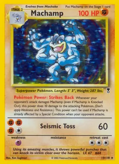 Machamp card from Legendary Collection, number 15/110