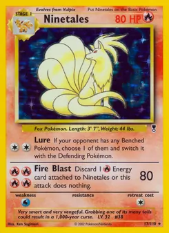 Ninetales card from Legendary Collection, number 17/110