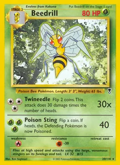 Beedrill card from Legendary Collection, number 20/110