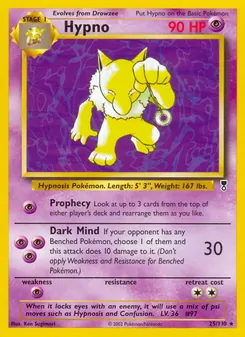 Hypno card from Legendary Collection, number 25/110