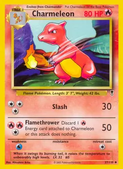 Charmeleon card from Legendary Collection, number 37/110