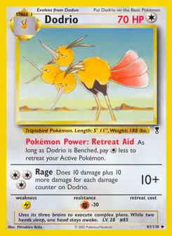 Dodrio card from Legendary Collection, number 41/110