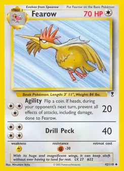 Fearow card from Legendary Collection, number 42/110