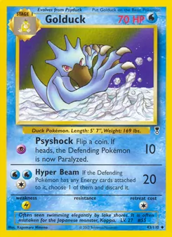 Golduck card from Legendary Collection, number 43/110