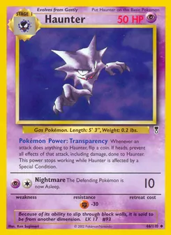 Haunter card from Legendary Collection, number 46/110
