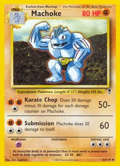 Machoke card from Legendary Collection, number 51/110