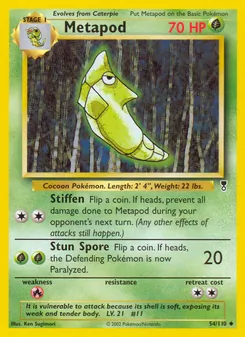 Metapod card from Legendary Collection, number 54/110