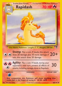 Rapidash card from Legendary Collection, number 60/110