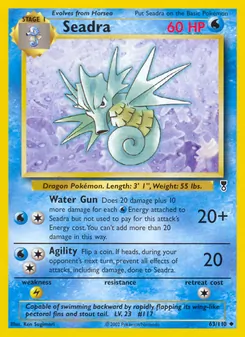 Seadra card from Legendary Collection, number 63/110
