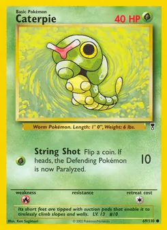 Caterpie card from Legendary Collection, number 69/110