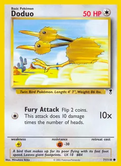 Doduo card from Legendary Collection, number 71/110