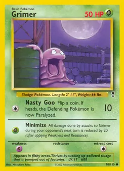 Grimer card from Legendary Collection, number 78/110