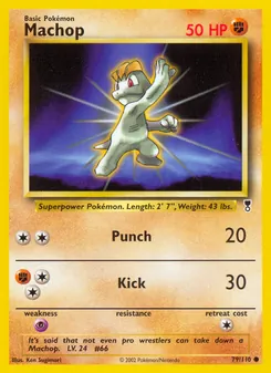 Machop card from Legendary Collection, number 79/110