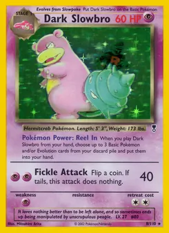 Dark Slowbro card from Legendary Collection, number 8/110