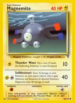 Magnemite card from Legendary Collection, number 80/110