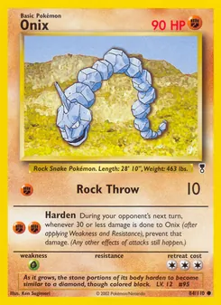 Onix card from Legendary Collection, number 84/110