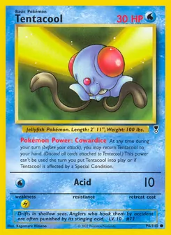 Tentacool card from Legendary Collection, number 96/110