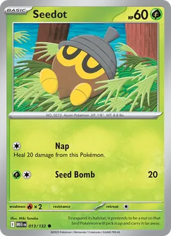 Seedot card from Mega Evolution, number 013/132