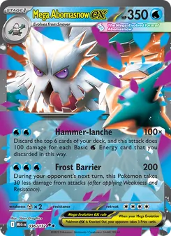 Mega Abomasnow ex card from Mega Evolution, number 036/132