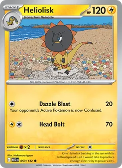 Heliolisk card from Mega Evolution, number 053/132