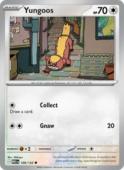 Yungoos card from Mega Evolution, number 109/132