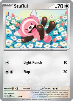 Stufful card from Mega Evolution, number 111/132