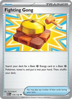 Fighting Gong card from Mega Evolution, number 116/132