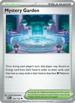 Mystery Garden card from Mega Evolution, number 122/132