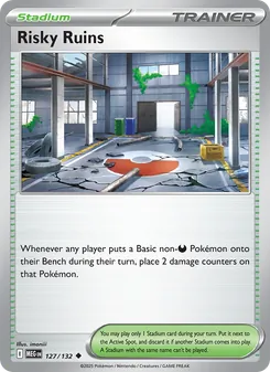 Risky Ruins card from Mega Evolution, number 127/132