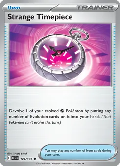 Strange Timepiece card from Mega Evolution, number 128/132