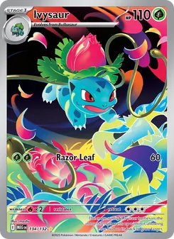 Ivysaur card from Mega Evolution, number 134/132