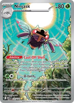 Ninjask card from Mega Evolution, number 137/132