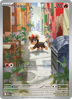 Litleo card from Mega Evolution, number 139/132