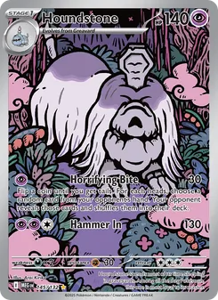 Houndstone card from Mega Evolution, number 145/132