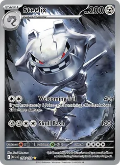 Steelix card from Mega Evolution, number 150/132